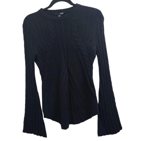 AQUA Cashmere Bell Sleeve Cable-Knit Cashmere Sweater - 100% Exclusive Size S - Picture 2 of 11